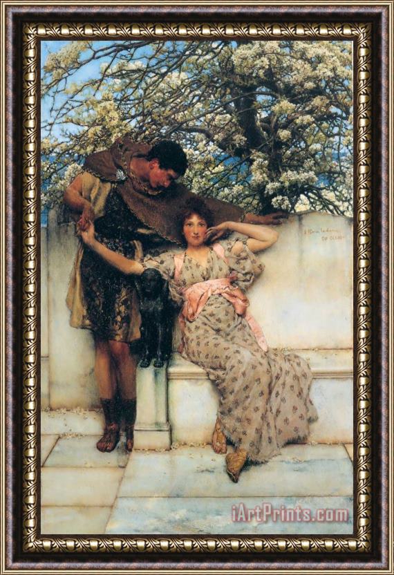 Sir Lawrence Alma-Tadema Promise of Spring Framed Painting