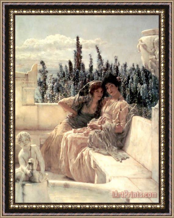Sir Lawrence Alma-Tadema Whispering Noon Framed Print