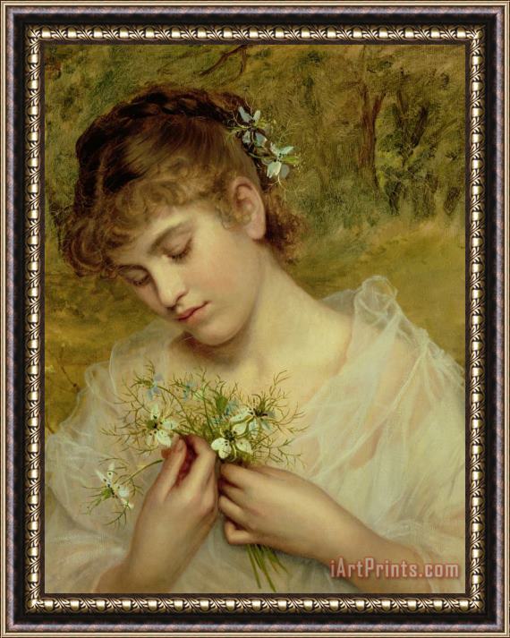 Sophie Anderson Love in a Mist Framed Print