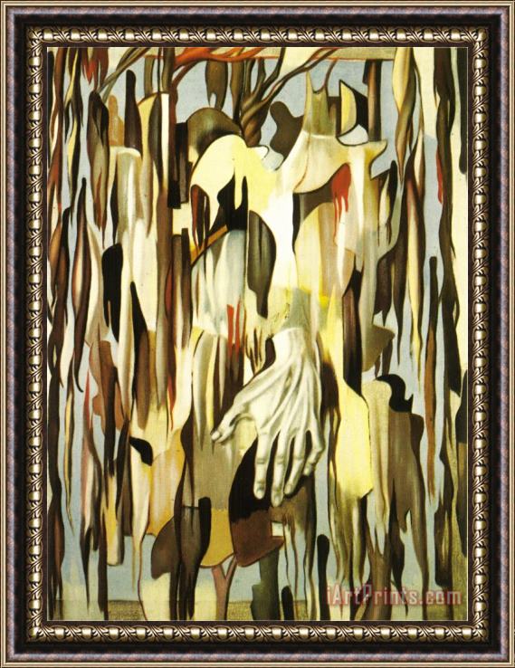 tamara de lempicka Main Surrealiste Framed Painting