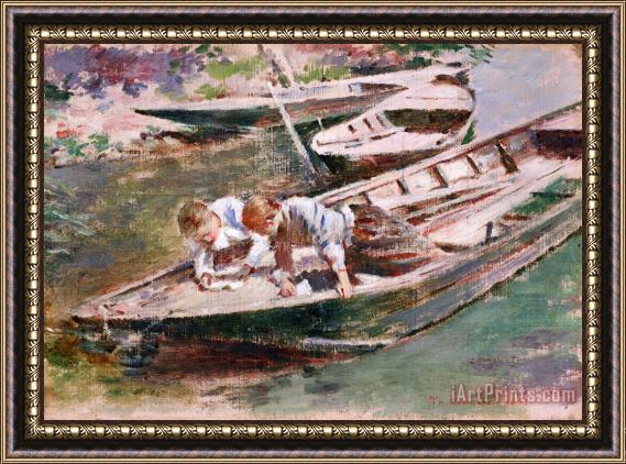 Theodore Robinson Two in a Boat Framed Print