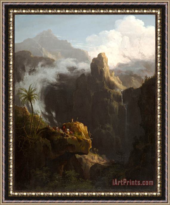 Thomas Cole Landscape, Composition, St. John in The Wilderness Framed Print