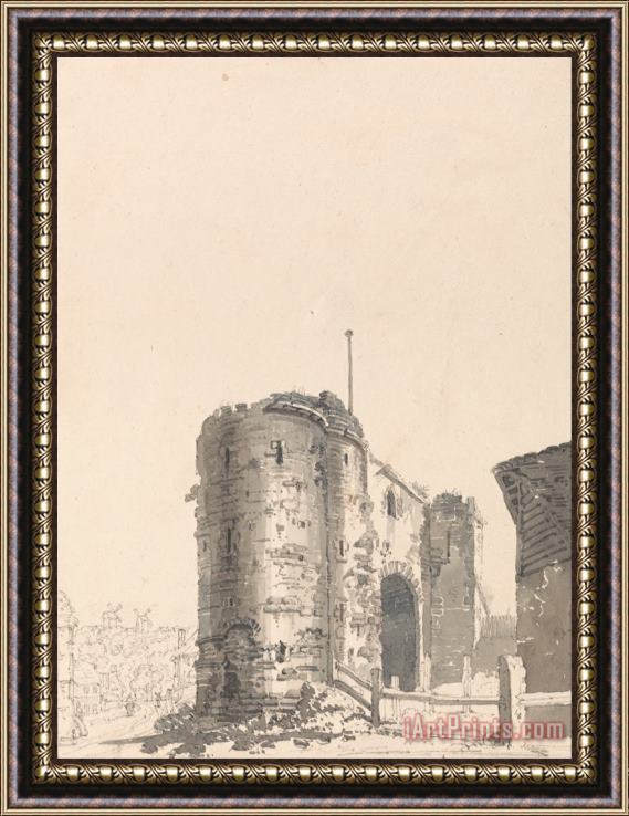 Thomas Girtin The Land Gate, Rye, Sussex Framed Print