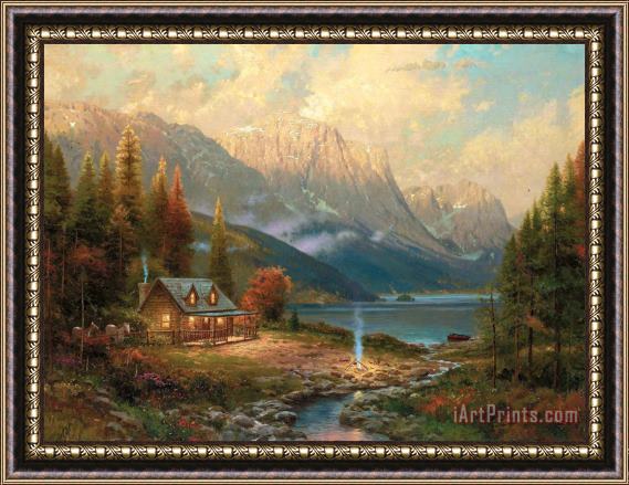 Thomas Kinkade Beginning of a Perfect Day Framed Painting