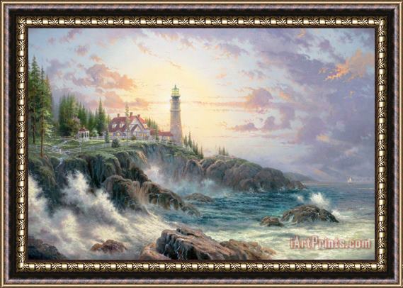 Thomas Kinkade Clearing Storms Framed Painting