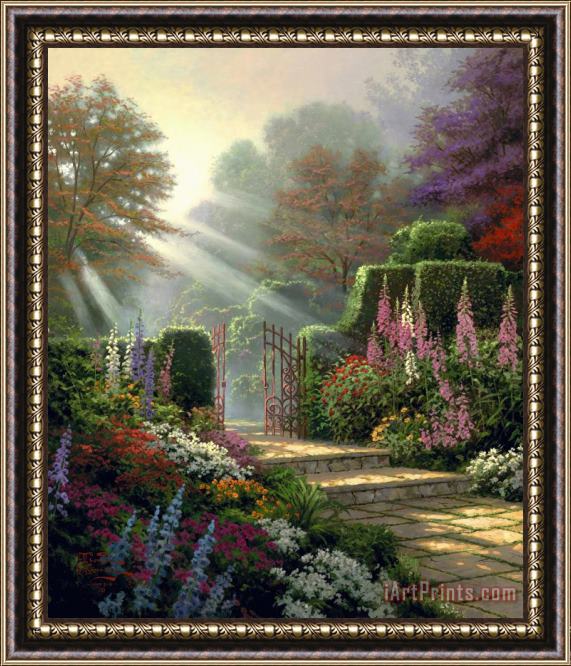 Thomas Kinkade Garden of Grace Framed Painting