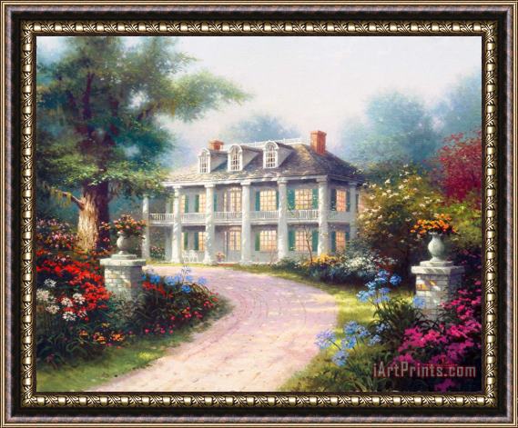 Thomas Kinkade Homestead House Framed Painting