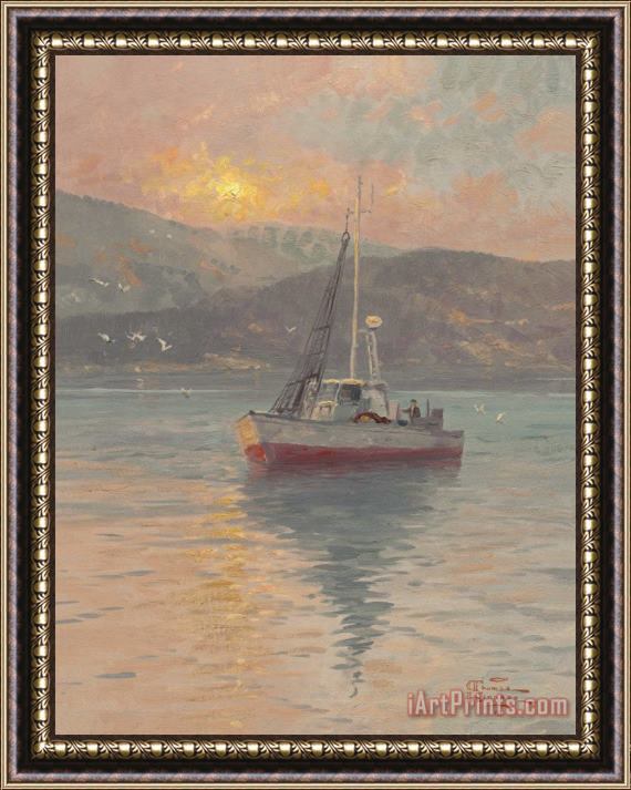 Thomas Kinkade Sunrise, Sea of Galilee Framed Painting