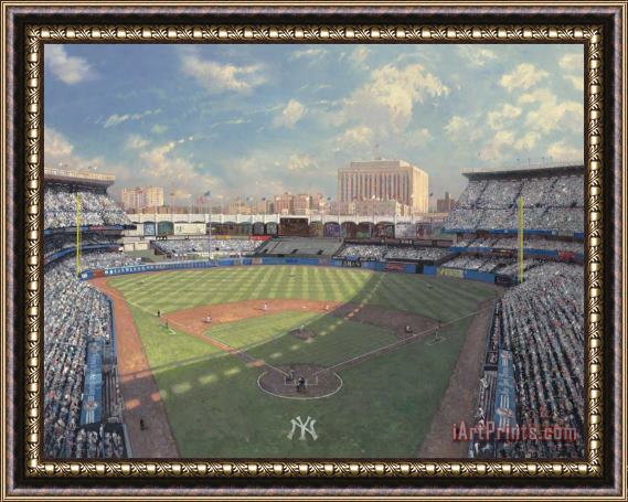 Thomas Kinkade Yankee Stadium Framed Print