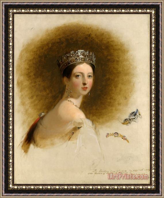 Thomas Sully Queen Victoria Framed Painting