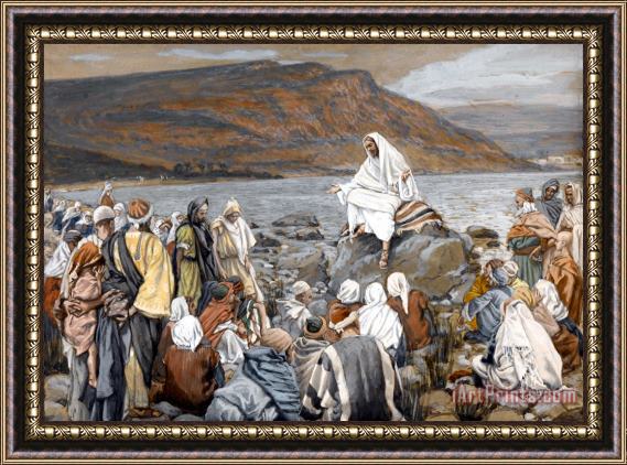 Tissot Jesus Preaching Framed Painting