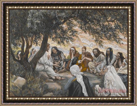 Tissot The Exhortation to the Apostles Framed Painting