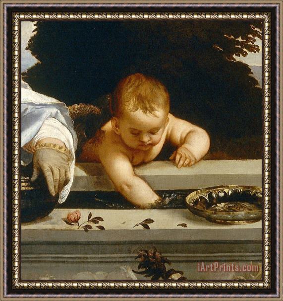 Titian Angel Of Sacred And Profane Love Detail Framed Print