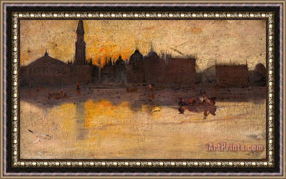 Tom Roberts Gray Day in Spring, Venice Framed Painting