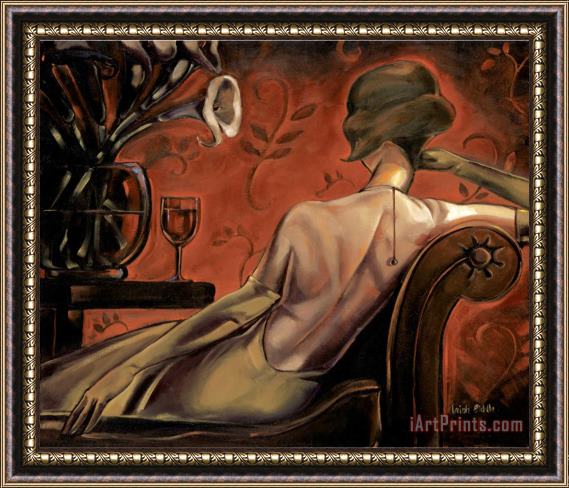 Trish Biddle Bordeaux-lounge Framed Painting