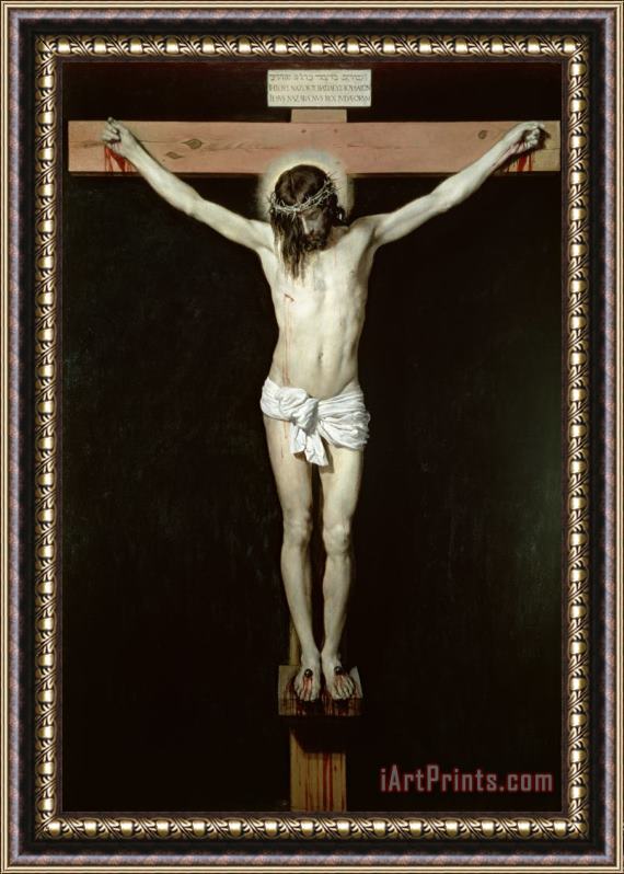 Velazquez Christ on the Cross Framed Painting