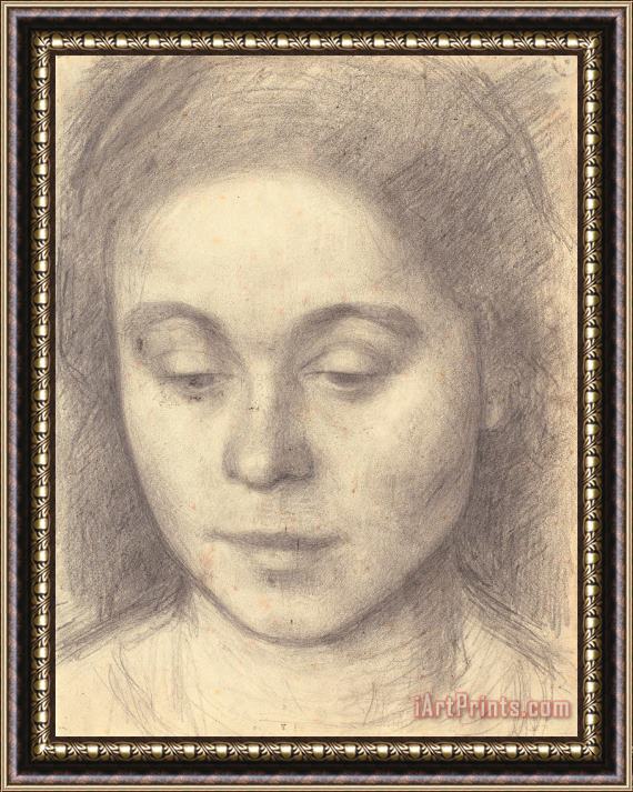 Vilhelm Hammershoi Portrait of Ida, The Artist's Wife Framed Print