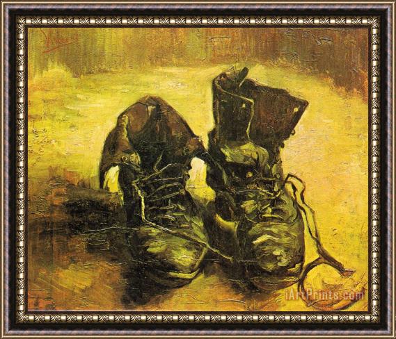 Vincent van Gogh A Pair of Shoes Framed Painting