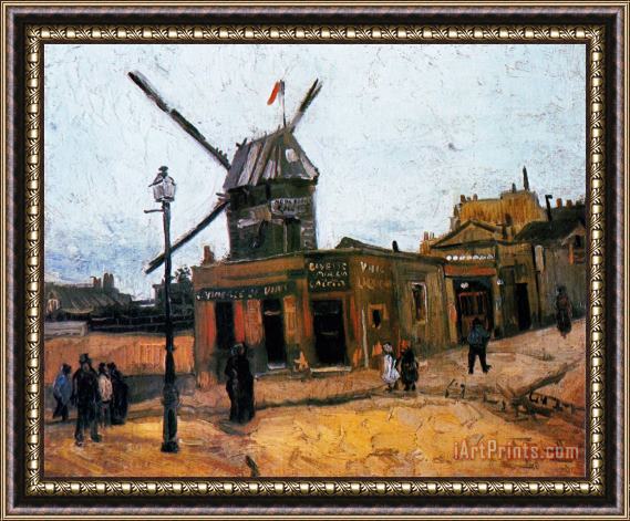 Vincent van Gogh Le Moulin De La Galette 1 Framed Print