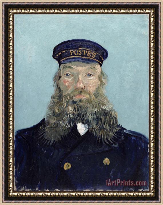 Vincent van Gogh Portrait of Postman Roulin Framed Painting