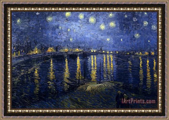 Vincent van Gogh Starry Night Over The Rhone Framed Painting