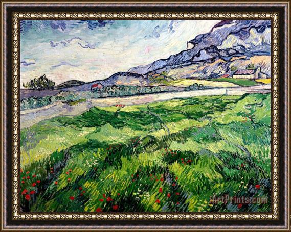Vincent van Gogh The Green Wheatfield behind the Asylum Framed Print