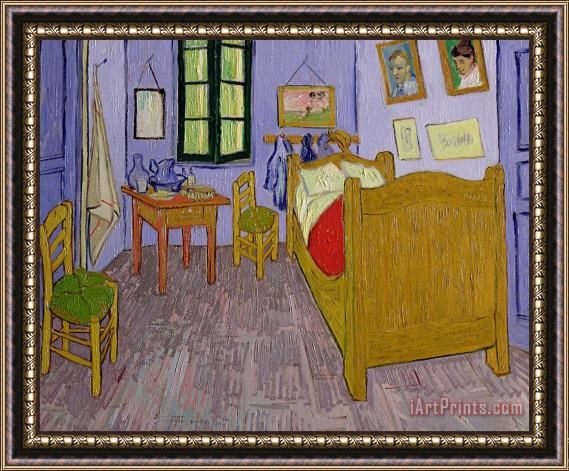 Vincent van Gogh Van Goghs Bedroom at Arles Framed Painting