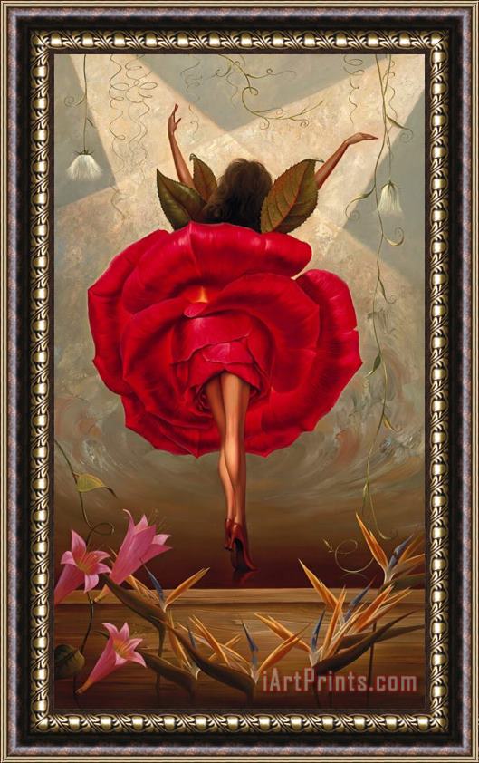 Vladimir Kush Flamenco Dancer Framed Print