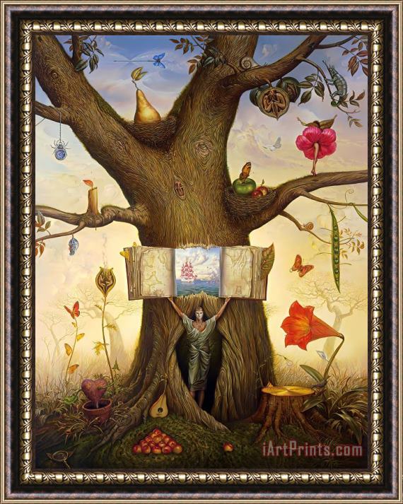 Vladimir Kush Geneology Tree Framed Painting