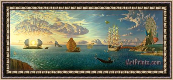 Vladimir Kush Mythology of The Oceans And Heavens Framed Painting