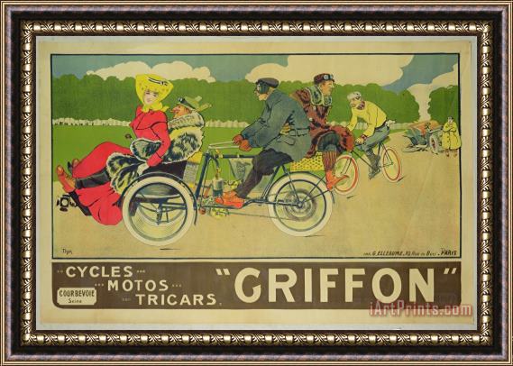 Walter Thor Vintage poster Bicycle Advertisement Framed Painting