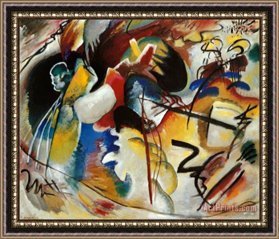 Wassily Kandinsky Bild Mit Weiber Form Framed Painting