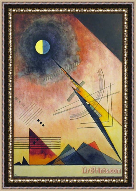 Wassily Kandinsky Hinauf 1925 Framed Painting