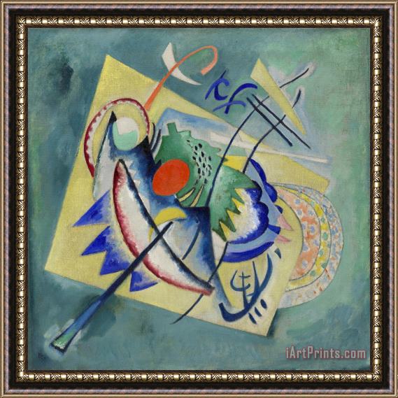 Wassily Kandinsky Red Oval Framed Painting