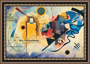 Yellow Framed Paintings - Yellow Red Blue C 1925 by Wassily Kandinsky