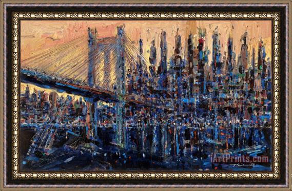 Wayne Thiebaud Bridge City, 1957 Framed Painting