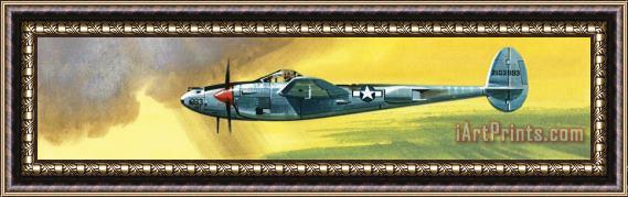 Wilf Hardy Lockheed P-38J Lightning Framed Print