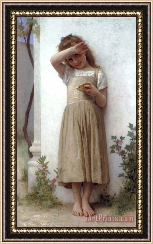 William Adolphe Bouguereau In Penitence (1895) Framed Painting