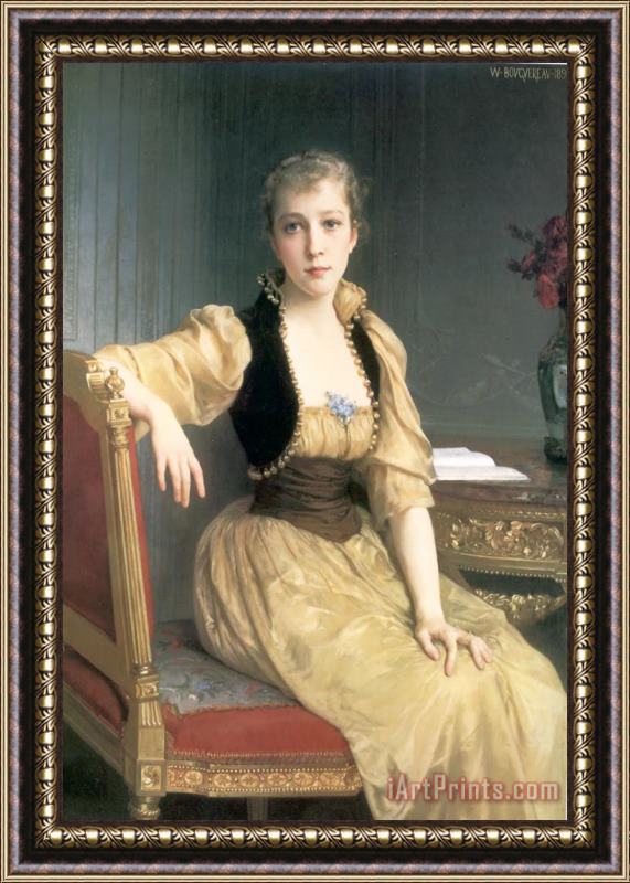 William Adolphe Bouguereau Lady Maxwell Framed Print