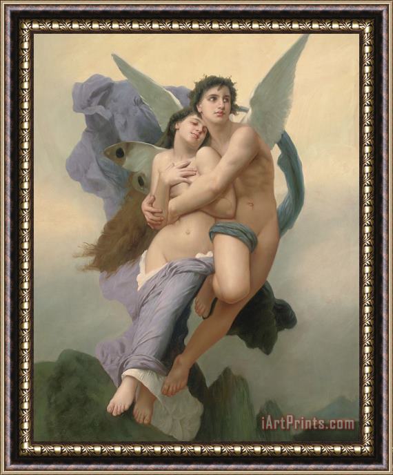 William Adolphe Bouguereau The Abduction of Psyche Framed Painting