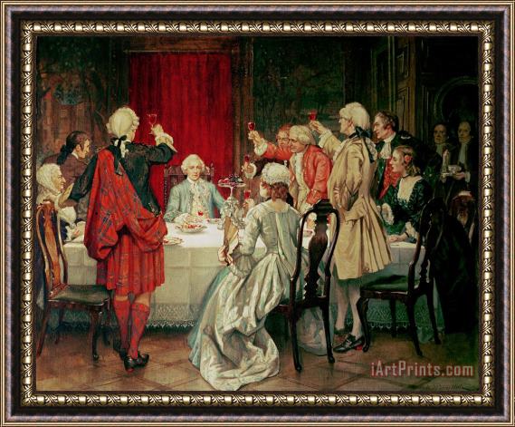 William Brassey Hole Prince Charles Edward Stuart in Edinburgh Framed Painting
