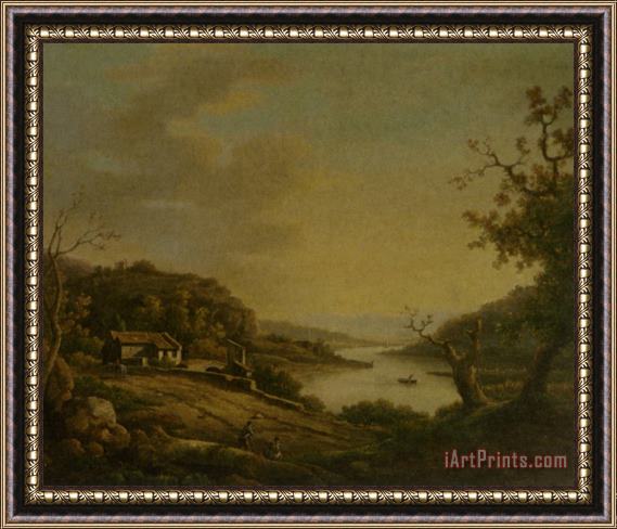 William Marlow A River Landscape Framed Print