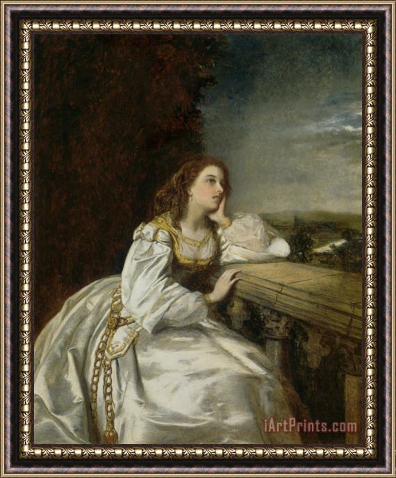 William Powell Frith Juliet, O That I Were a Glove Upon That Hand Framed Painting