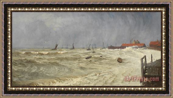 William Pye A Rough Day at Leigh Framed Painting