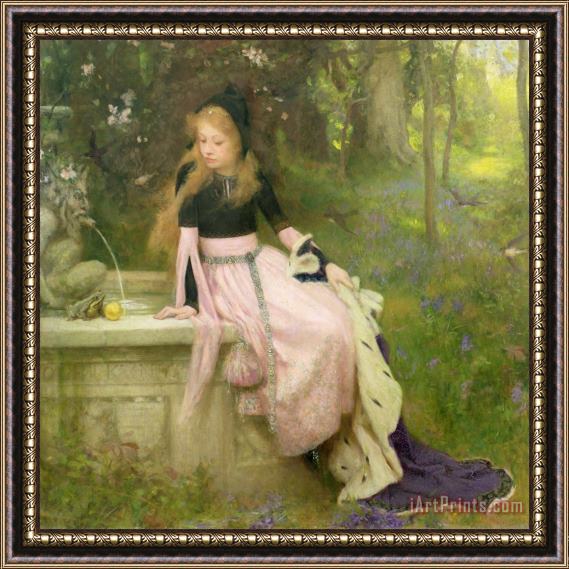 William Robert Symonds The Princess and the Frog Framed Painting
