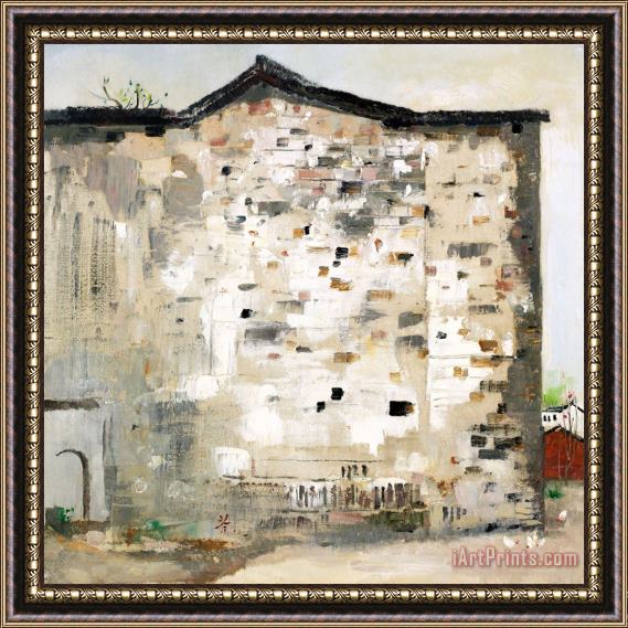 Wu Guanzhong Hometown of Lu Xun Old House (old Wall), 1981 Framed Painting