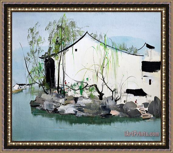 Wu Guanzhong Hometown of Lu Xun Framed Print