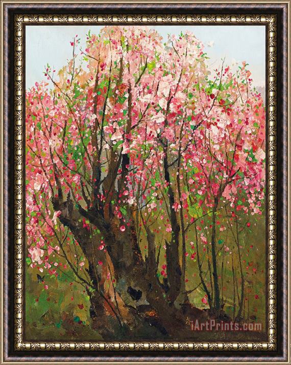 Wu Guanzhong Plum Blossoms, 1973 Framed Print
