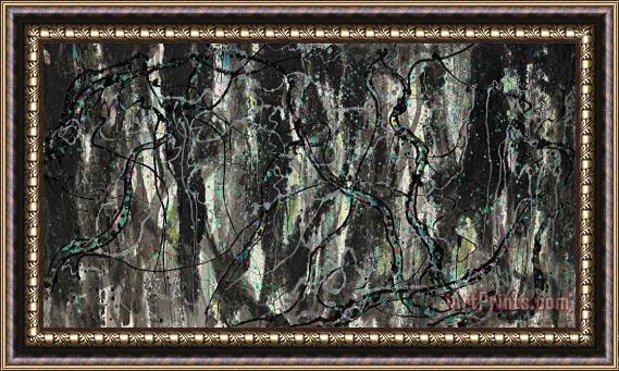 Wu Guanzhong Primitive Woods 原始林, 1988 Framed Painting