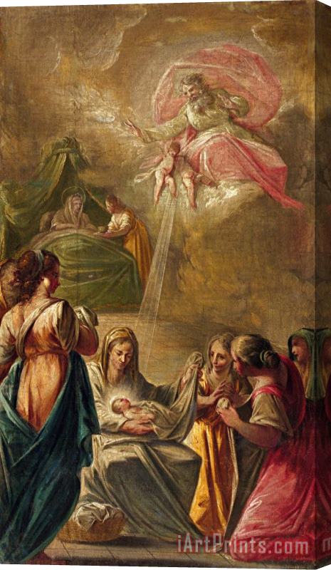 'El Vigata' Francesc Pla Duran Birth of The Virgin Stretched Canvas Print / Canvas Art